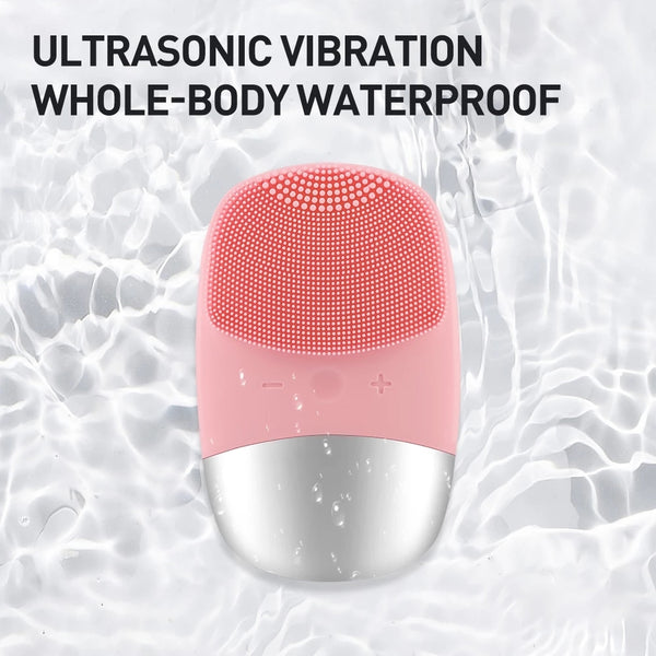 Mini Silicone Electric Face Cleansing Brush Electric Facial Cleanser Facial Cleansing Brush Skin Massager Skin Care Tools