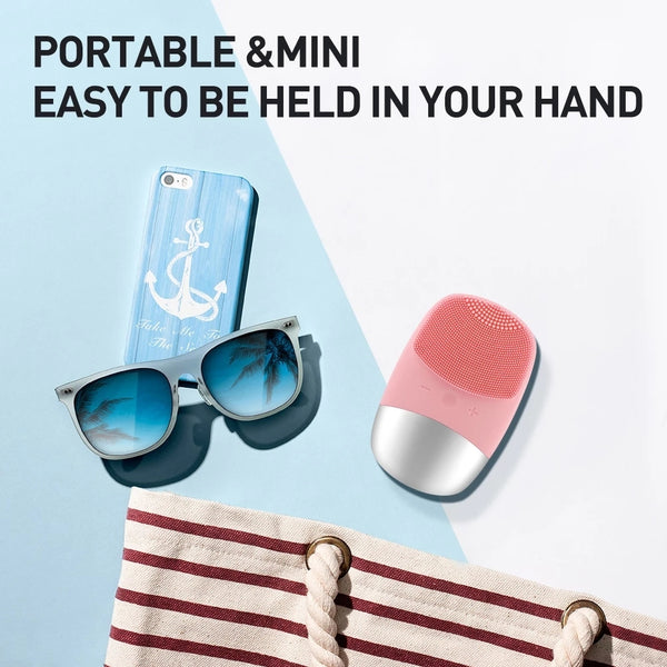 Mini Silicone Electric Face Cleansing Brush Electric Facial Cleanser Facial Cleansing Brush Skin Massager Skin Care Tools