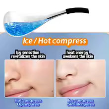 Stainless Steel Face And Eye Massage Ice Scoop
